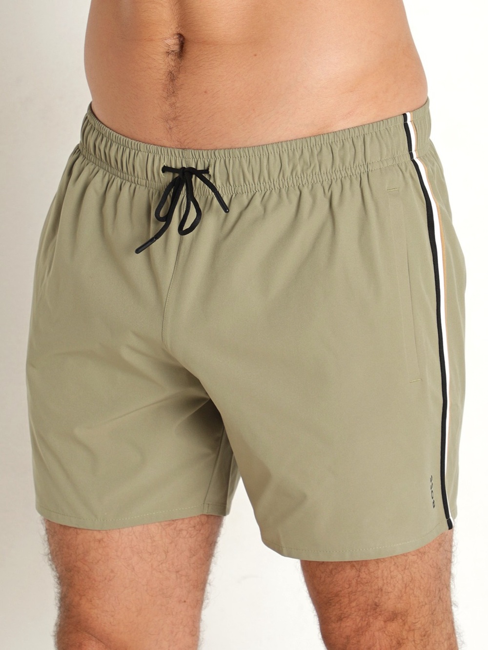 Hugo Boss Iconic Striped Green‎ Swim Shorts Size Large
